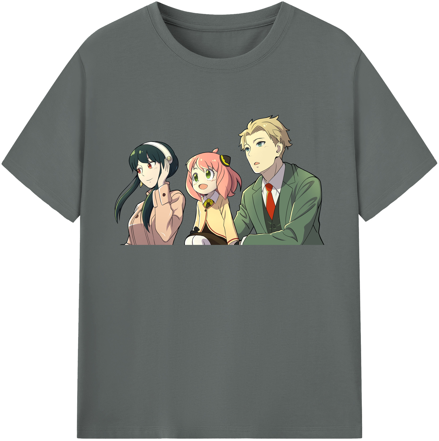 （画像用） SPY×FAMILY间谍家家酒 綿100％ メンズ半袖Tシャツ｜肌触りやわらか＆通気性